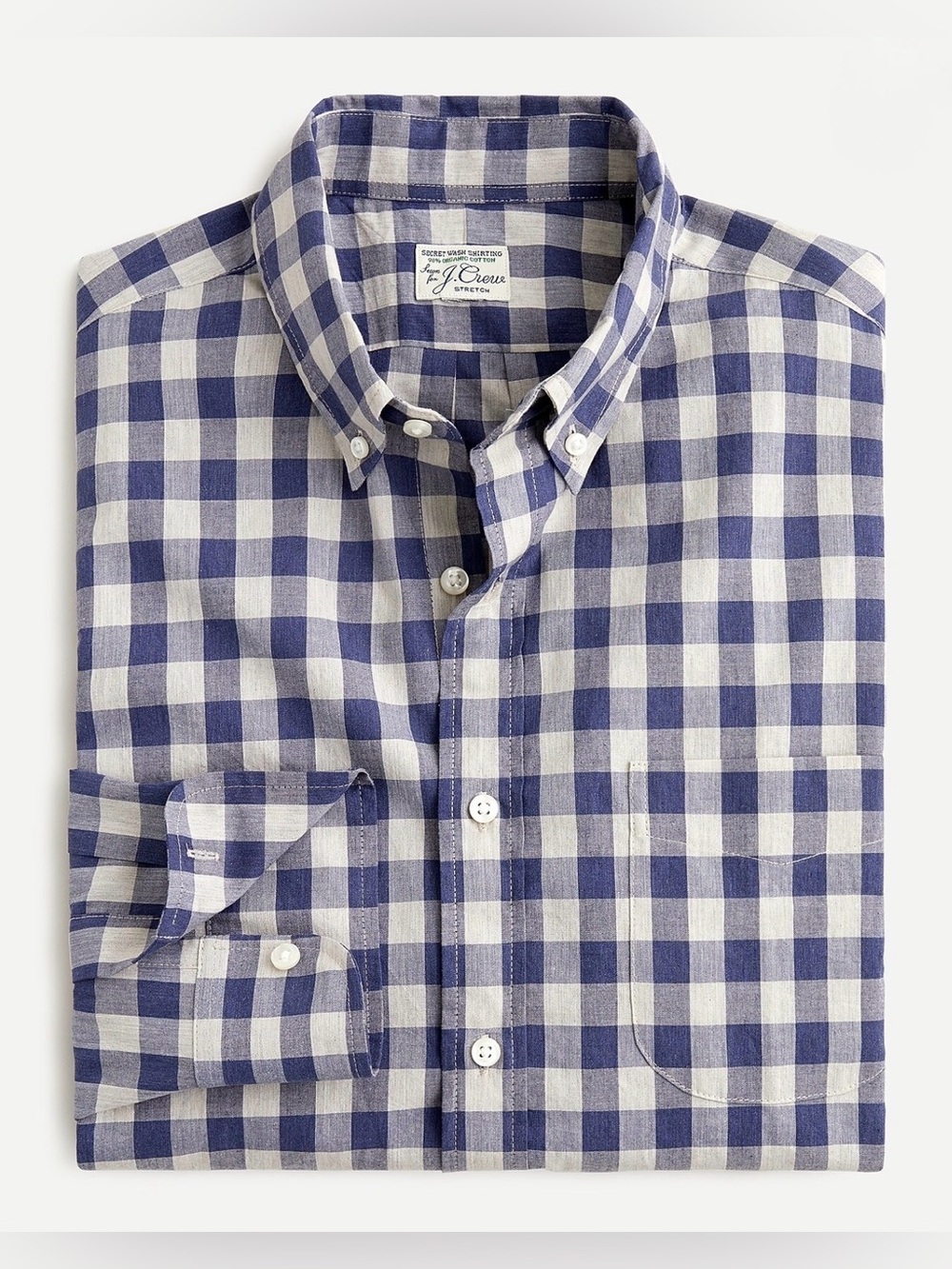 J. Crew | Men's Classic Fit Check Button Down Shirt, XS